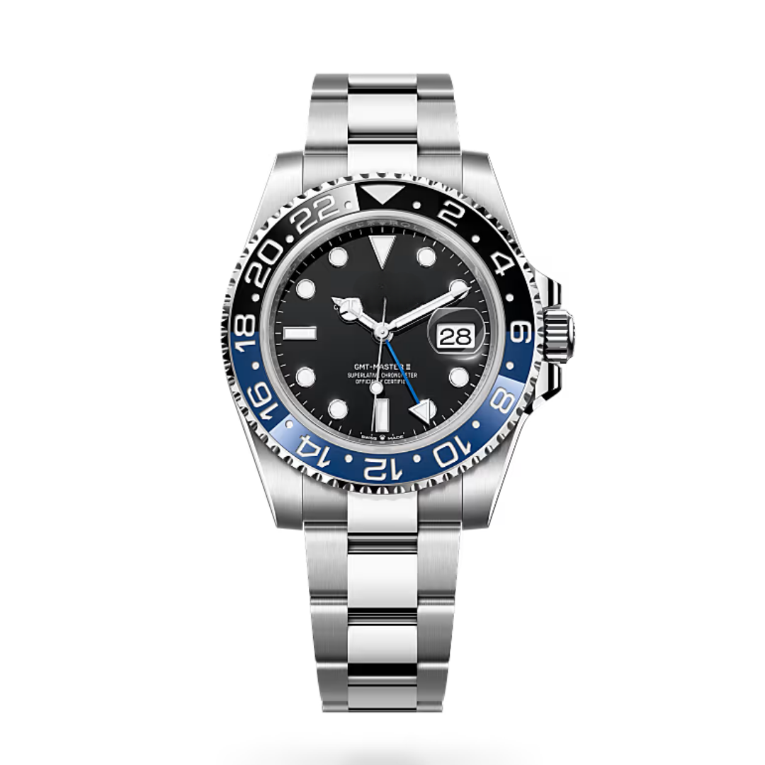 World Explorer GMT – Black & Blue Ceramic Bezel | Stainless Steel