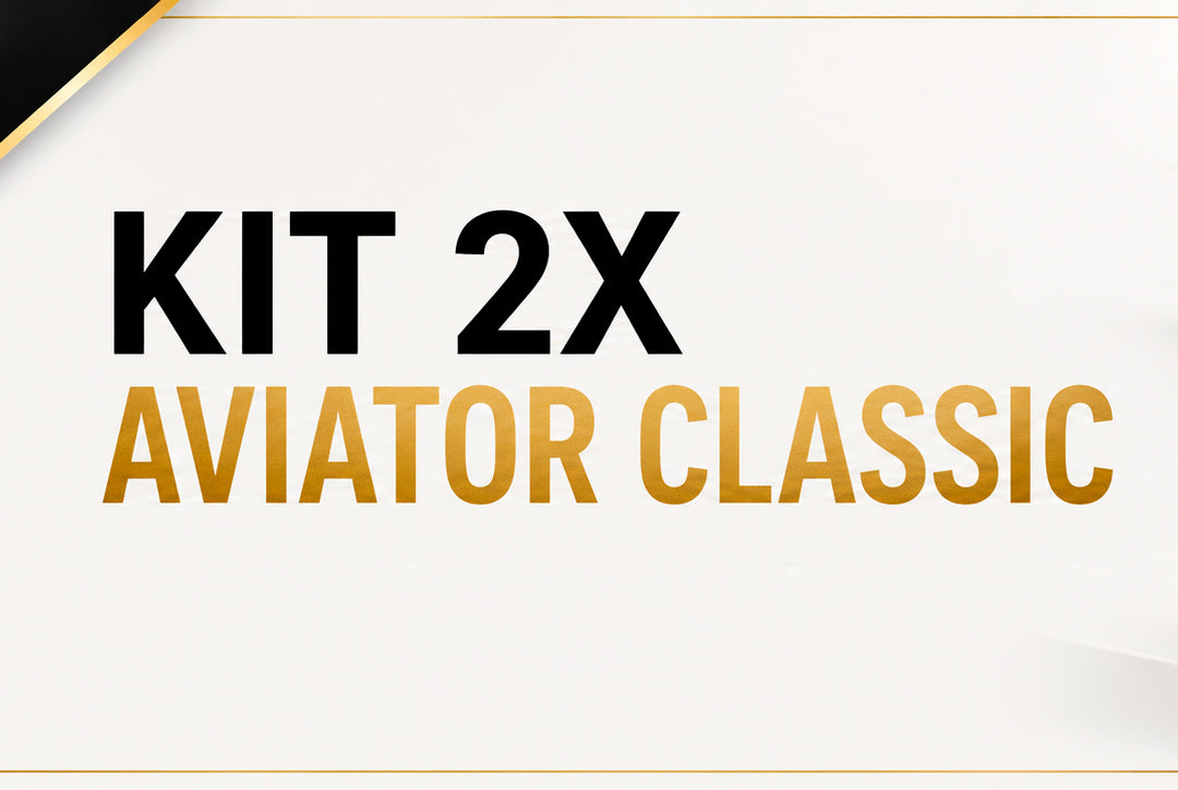 Kit: 2× Occhiali Aviator Classic