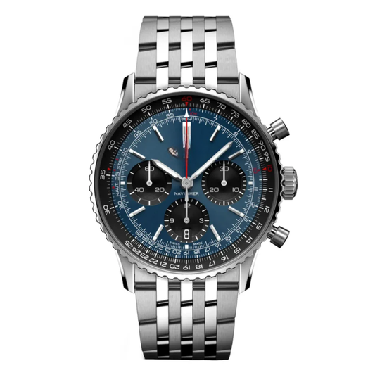 Aviation Chrono Classic – Blue Dial | Stainless Steel Bracelet